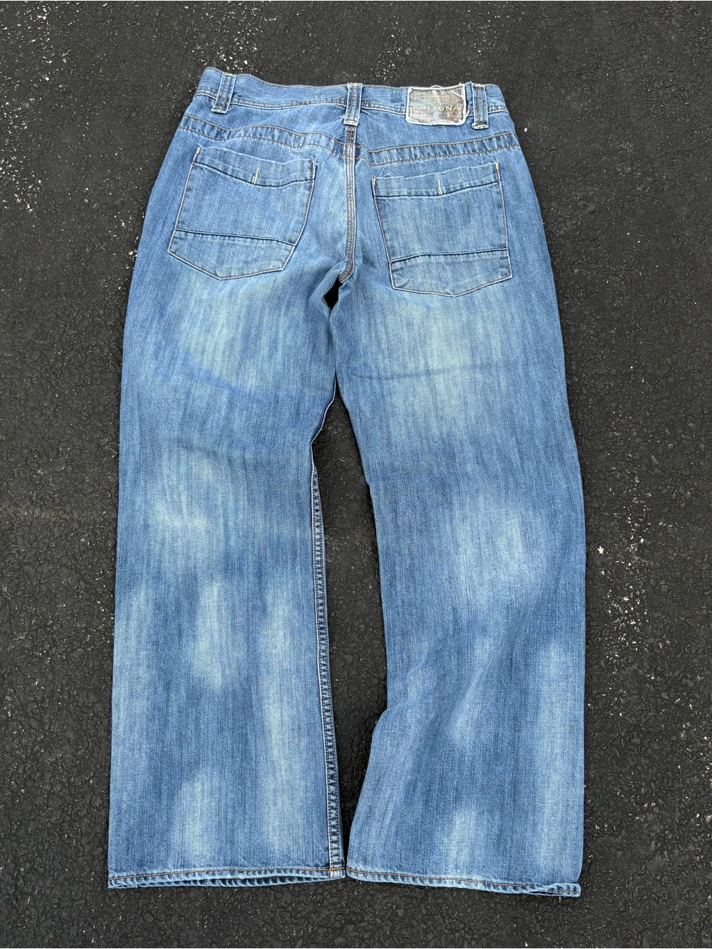 Y2k Arizona Surplus Bootcut Light Wash Blue Faded Denim Jeans Size 34x30 Classic